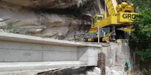 3ANI realiza obras para recuperar el paso a dos carriles en el puente del sector de Pericongo, del corredor Neiva - Pitalito