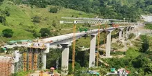 Viaducto de Río Sucio en Santander logró la unión de sus dos extremos, gracias a la Fundición de la Dovela Final