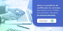 Expedición de certificados de contratos