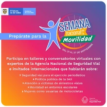 ANSV invita a participar en las actividades virtuales que liderará durante la semana nacional por la movilidad