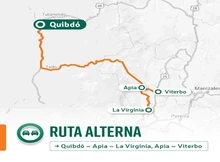 Ruta alterna - Gobierno nacional inicia trabajos para recuperar la conectividad vehicular, fluvial y peatonal del Chocó 