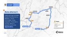 3INVÍAS mantendrá cierre nocturno en el corredor Calarcá- Cajamarca 