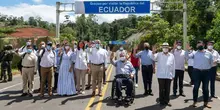 Presidente Iván Duque verifica de primera mano los avances de obra sobre el Corredor Binacional Espriella - Rio Mataje que conecta a Colombia con Ecuador