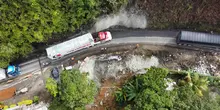 INVÍAS habilita tránsito controlado a un carril las 24 horas del día en el Km 52 de la Autopista Medellín - Bogotá en el sector de San Luis