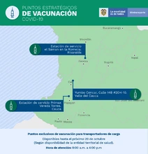 2Transportadores contarán con tres puntos adicionales para vacunación contra el COVID-19