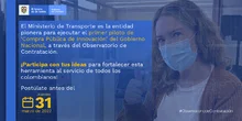 MinTransporte extiende plazo para participar en la consulta de mercado para el ‘Observatorio de Contratación del sector transporte’