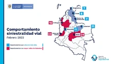 Víctimas fatales en siniestros viales en febrero de 2022, con la cifra más baja frente al mismo mes de los últimos tres años