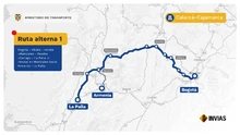 Mapa 2 - Invías hace un llamado de prevención a los conductores que transitan por el Cruce de la Cordillera Central