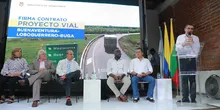 Ministro de Transporte, Guillermo Francisco Reyes González, ratifica compromiso del Gobierno nacional con proyectos intermodales, tras la firma del proyecto vial Buga-Loboguerrero-Buenaventura