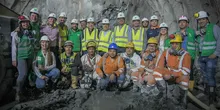 El ministro de Transporte, Guillermo Francisco Reyes González, visitó obras del túnel Guillermo Gaviria Echeverri que será el más largo de América