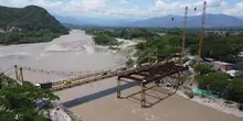 Estructura metálica del puente Mariano Ospina presenta un avance del 38 % 