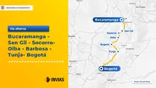 Mapa 3 - Transversal de Carare presenta cierre total, se establecen vías alternas 