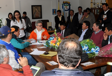 Reunión con alcalde, concejales y comunidad de Cogua