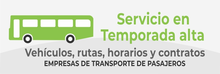 Servicio en Temporada alta