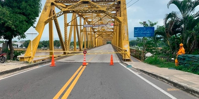 Invías autoriza restricción en el paso por el puente Puerto Salgar en la vía Honda – Río Ermitaño